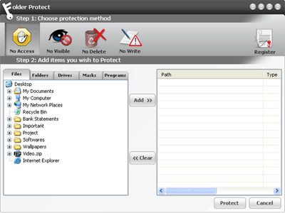 Folder Protect Screenshot